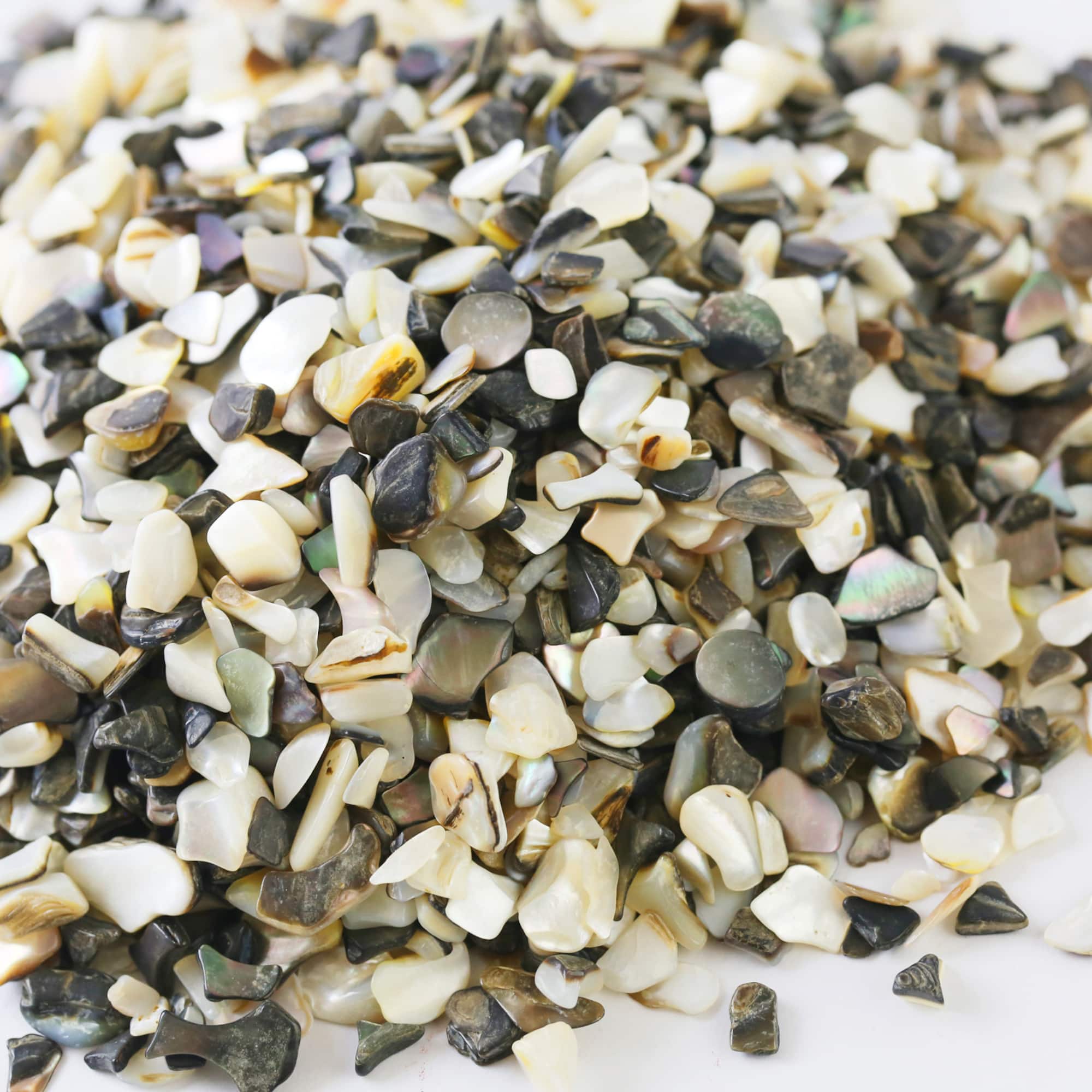 Vunder™ Crushed Tuxedo Mother of Pearl Shells